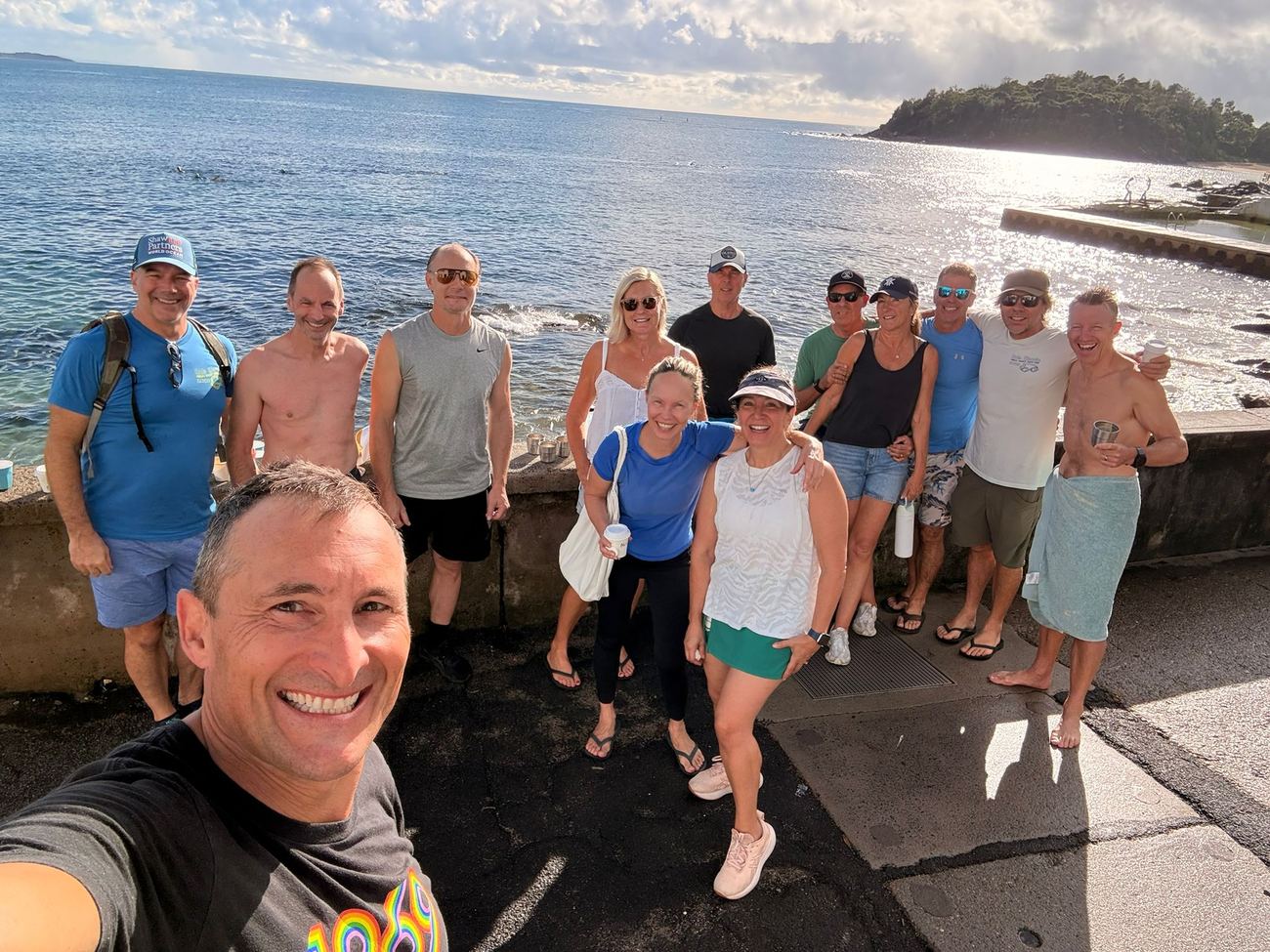 The full field on the ramp at Fairy Bower