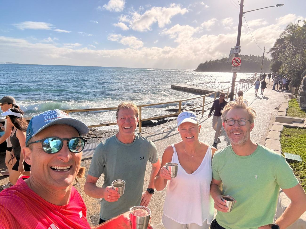 Coffees on the promenade