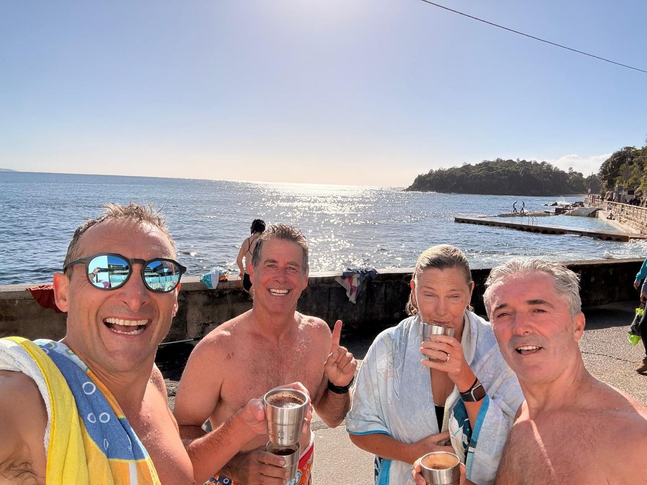 Nineteenth of April · towels and flat whites